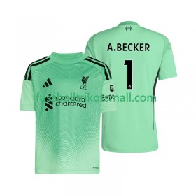 Fußballtrikots Liverpool Alisson Becker 1 Torwart 2025-2026 Kurzarm Heimtrikotsatz kaufen